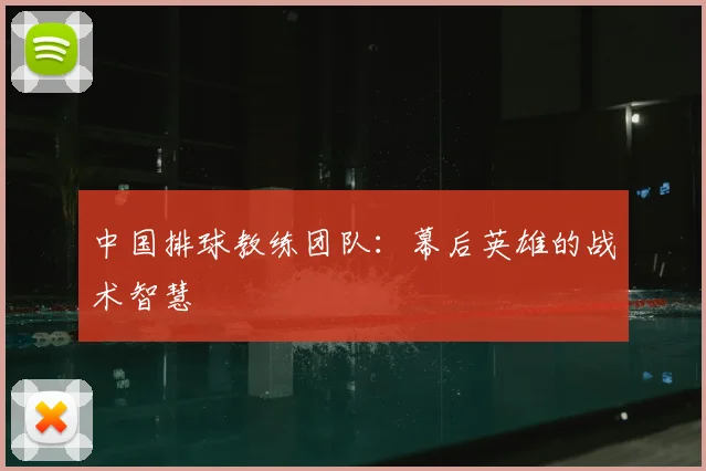 中国排球教练团队：幕后英雄的战术智慧